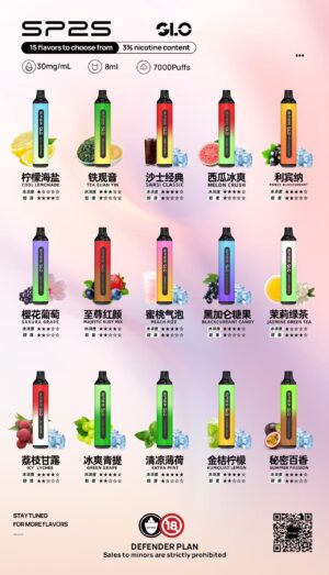 【SP2S抛棄式7000口】 可充電💖SP2最新款抛棄式 一直被模仿從未被超越